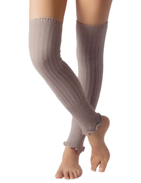 Women's Ballet Dancer Running Aerobics Costume Stretch Leg Warmer