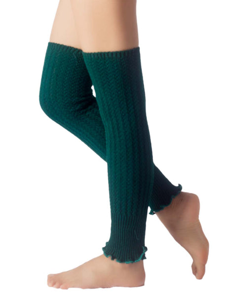 Women's Ballet Dancer Running Aerobics Costume Stretch Leg Warmer