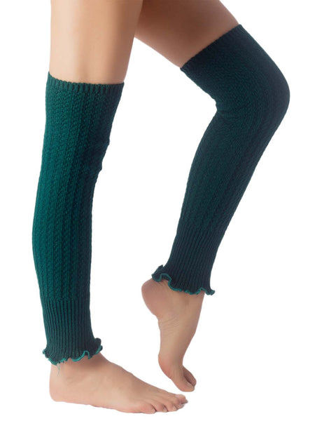 Women's Ballet Dancer Running Aerobics Costume Stretch Leg Warmer