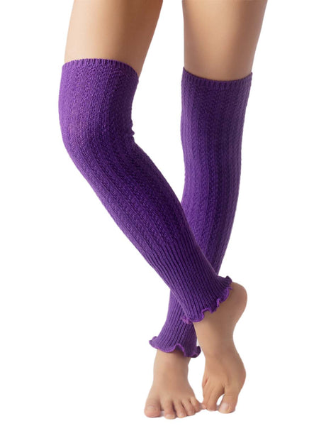 Women's Ballet Dancer Running Aerobics Costume Stretch Leg Warmer