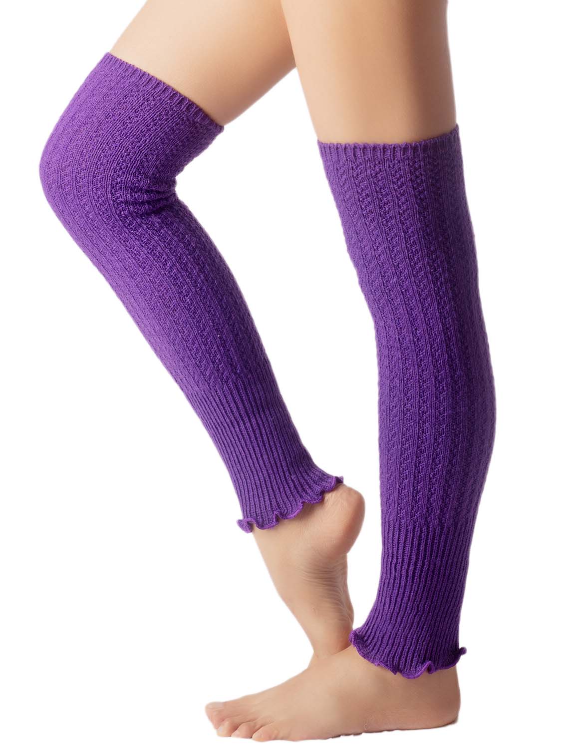 Women's Ballet Dancer Running Aerobics Costume Stretch Leg Warmer