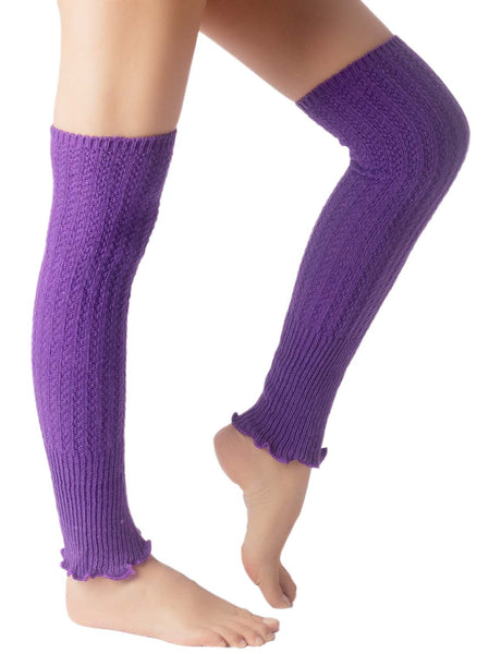 Women's Ballet Dancer Running Aerobics Costume Stretch Leg Warmer