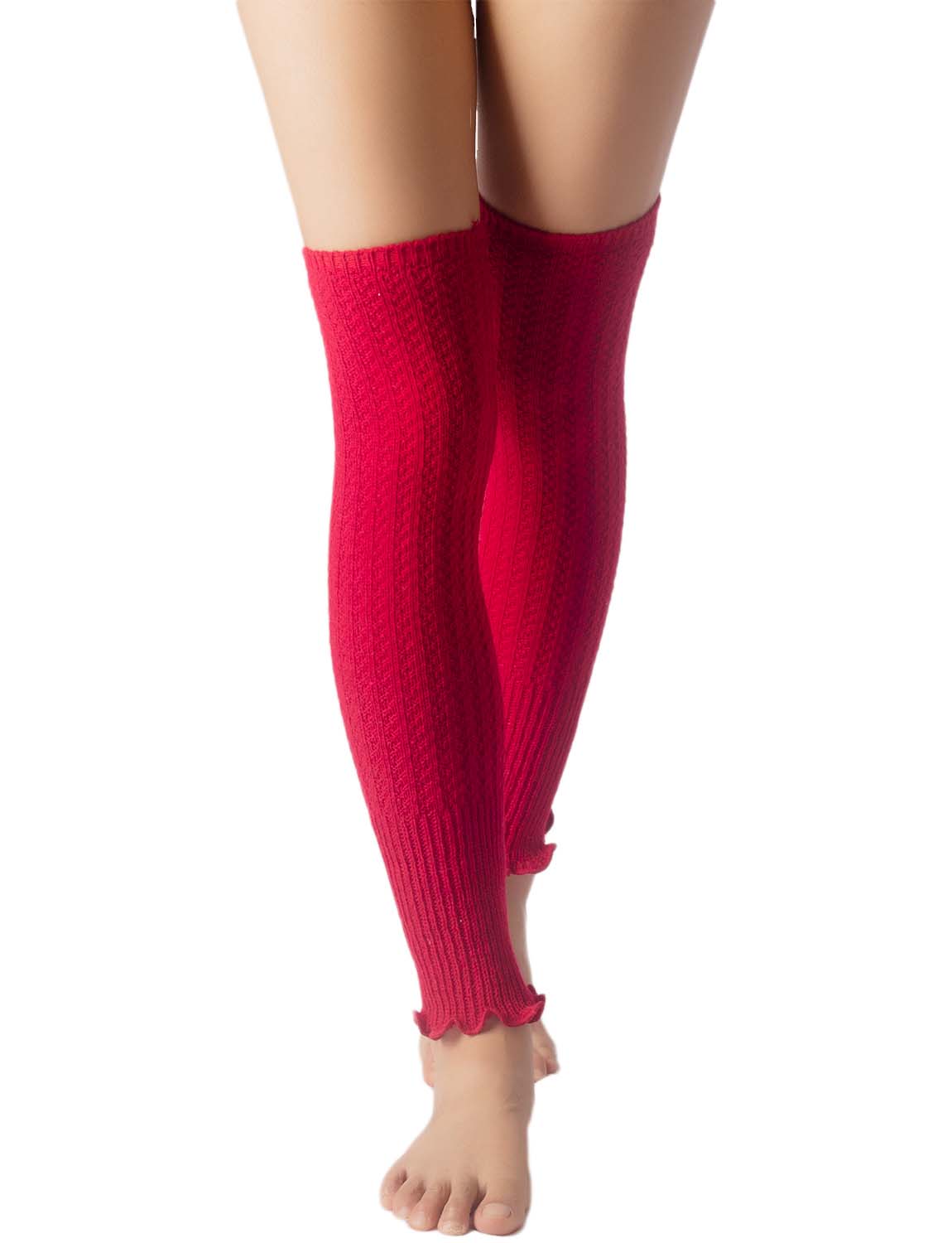 Women's Ballet Dancer Running Aerobics Costume Stretch Leg Warmer