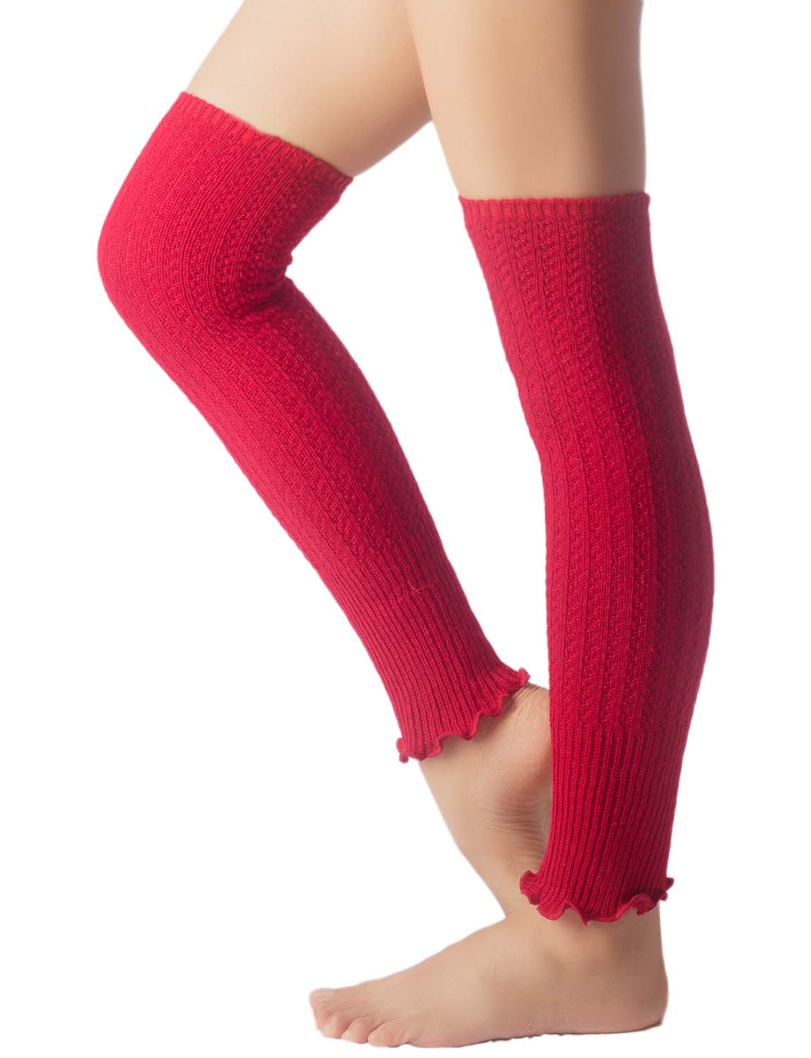 Women's Ballet Dancer Running Aerobics Costume Stretch Leg Warmer