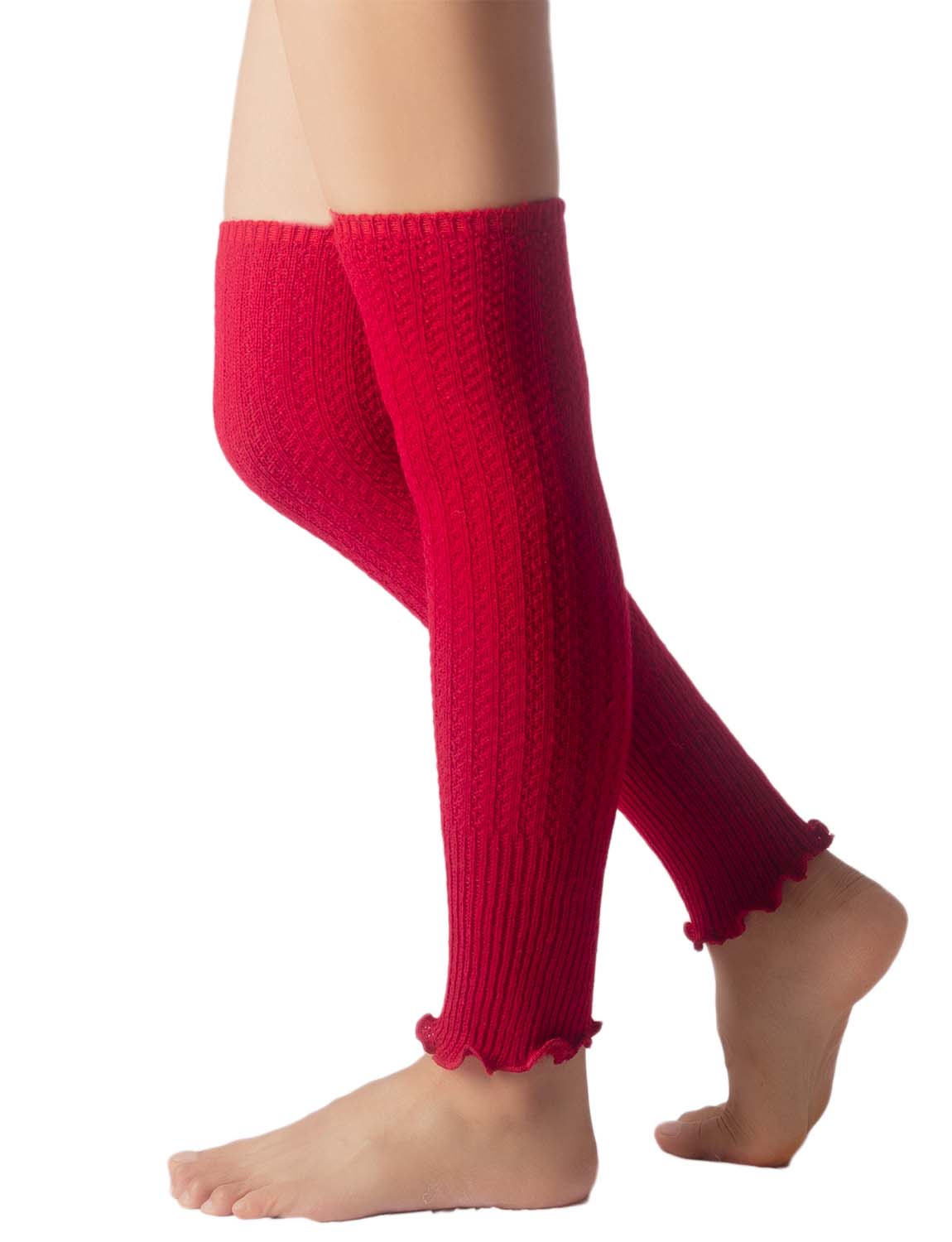 Women's Ballet Dancer Running Aerobics Costume Stretch Leg Warmer