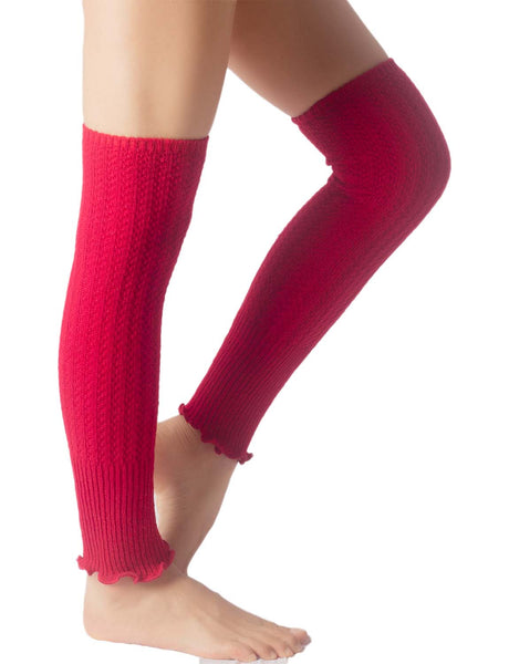 Women's Ballet Dancer Running Aerobics Costume Stretch Leg Warmer