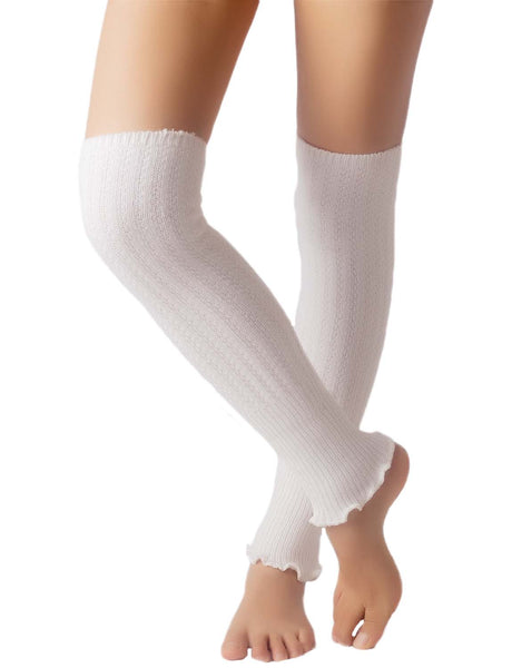 Women's Ballet Dancer Running Aerobics Costume Stretch Leg Warmer
