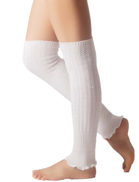 Women's Ballet Dancer Running Aerobics Costume Stretch Leg Warmer