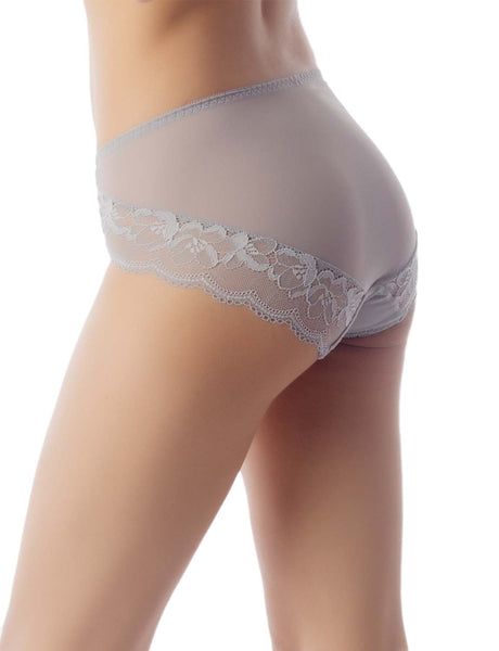 Women's Underwear Sheer Lace See-through Bowknot Mid Waist Hipster Panties