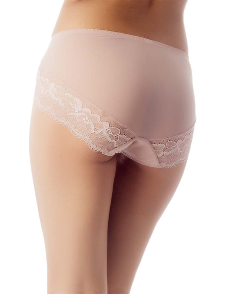 Women's Underwear Sheer Lace See-through Bowknot Mid Waist Hipster Panties