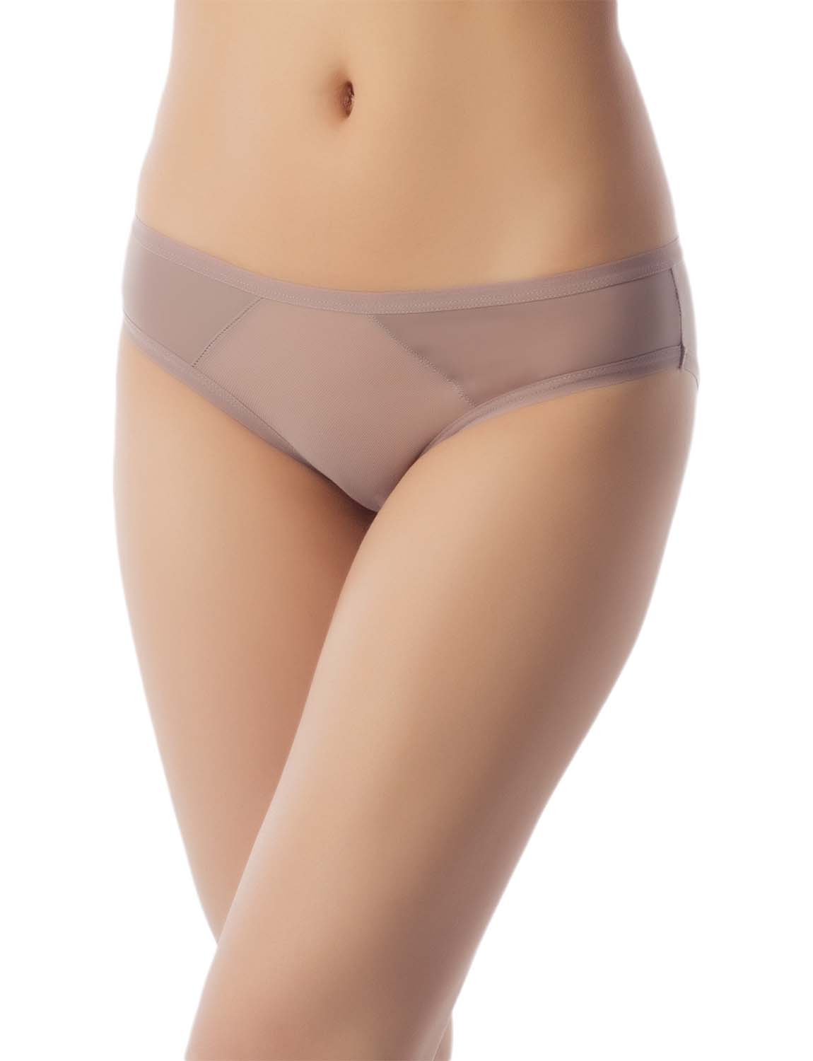Women's Sheer See Through Underwear Fashionable Mesh Low Rise Brief Panties