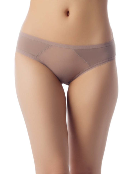 Women's Sheer See Through Underwear Fashionable Mesh Low Rise Brief Panties