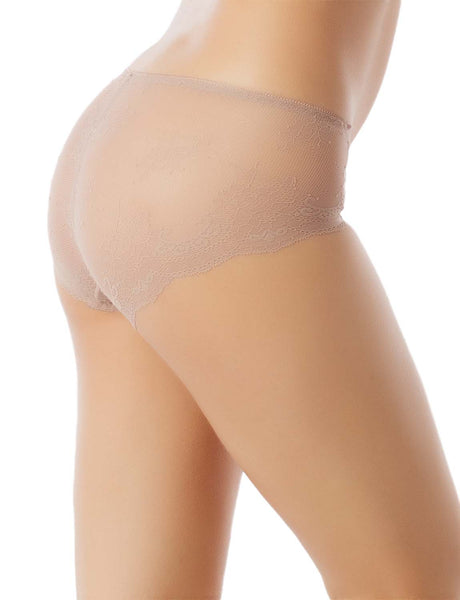 Women's Knickers Lace See-through Underwear Sheer Mid Waist Hipster Panties