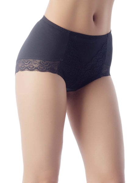 Women's Soft Modals Comfort Lace V Shape High-cut High Waist Hipster Panties