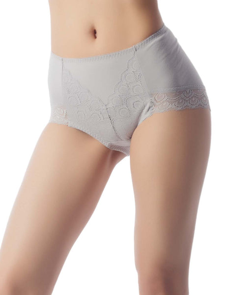 Women's Soft Modals Comfort Lace V Shape High-cut High Waist Hipster Panties