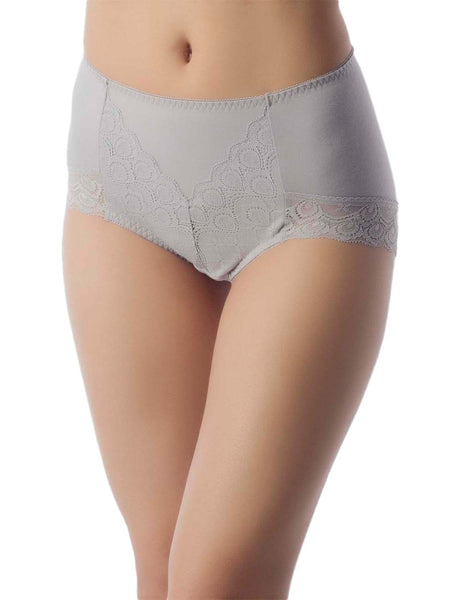 Women's Soft Modals Comfort Lace V Shape High-cut High Waist Hipster Panties