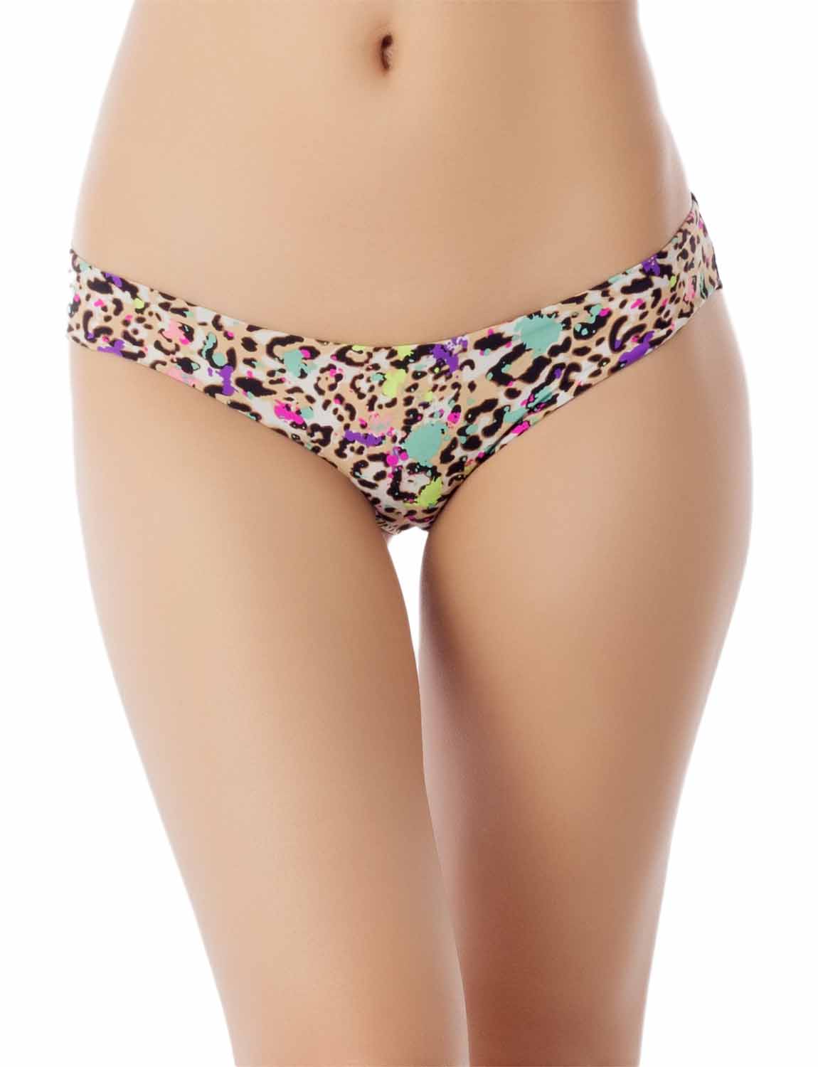Women's Leopard See Through Crochet Lace Cheetah Low Rise Briefs Panties