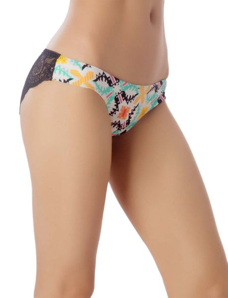 Women's Leopard See Through Crochet Lace Cheetah Low Rise Briefs Panties