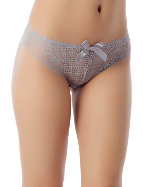 Women's Knicker See-through Sheer Lace Cotton Comfort Low Rise Brief Panties