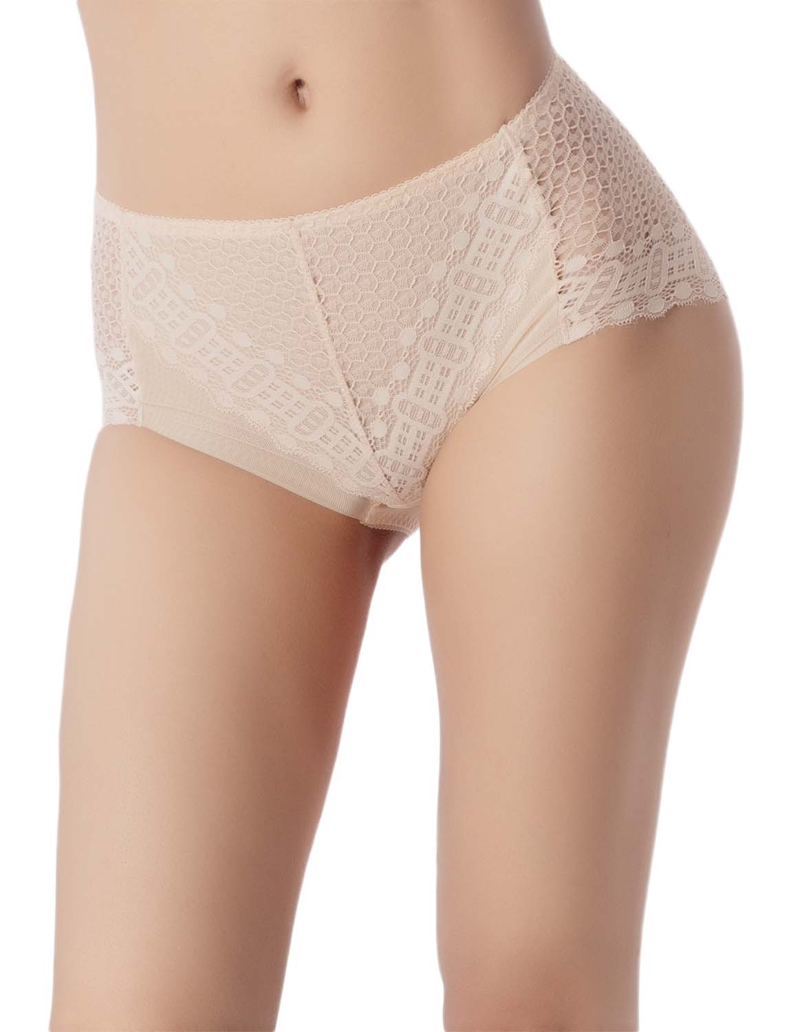 Women's See-through Ladies Briefs Hipster Panties Eyelet Lace Knickers