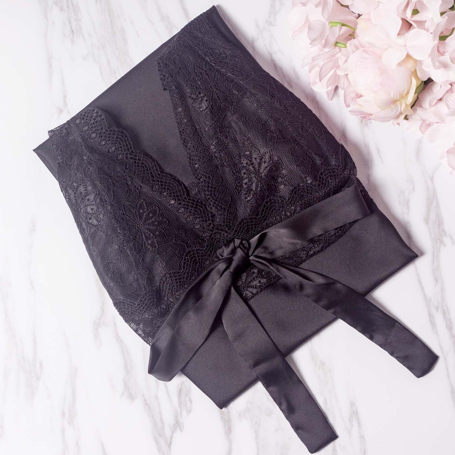 Women's Lace Sheer Adjustable Straps Mid-thigh Babydoll Lingerie