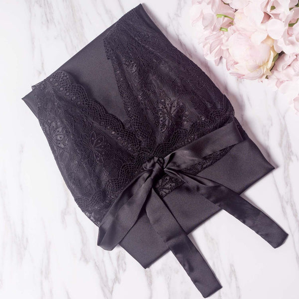 Women's Lace Sheer Adjustable Straps Mid-thigh Babydoll Lingerie