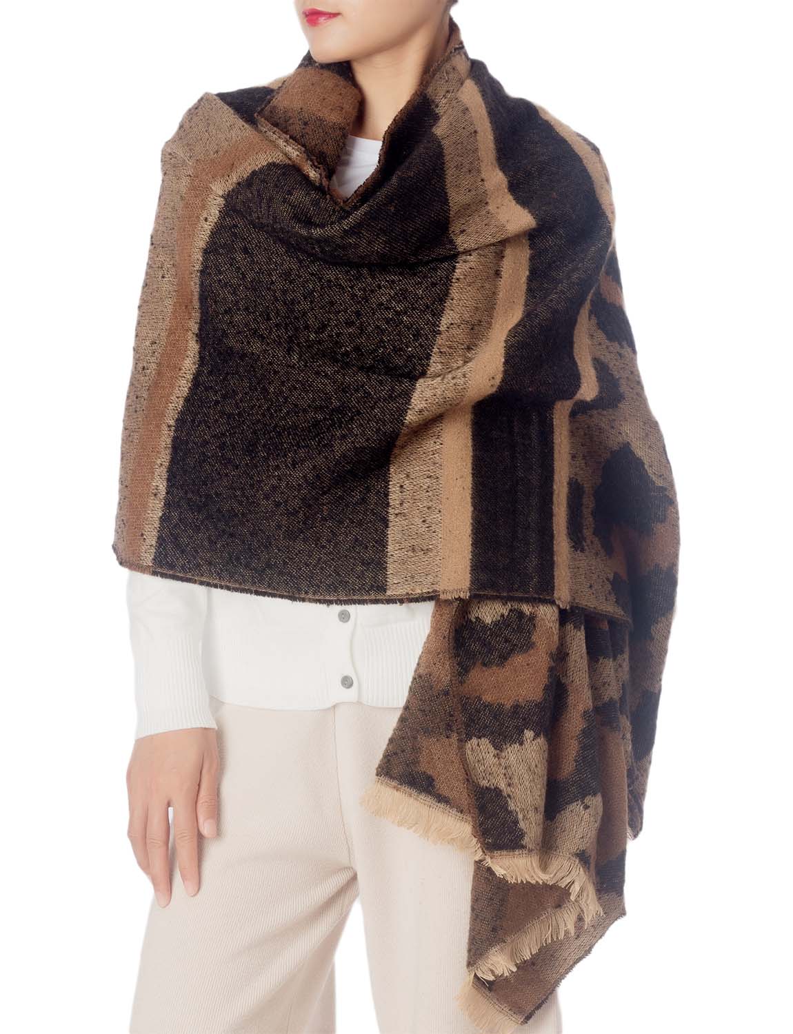 Women's Blanket Oversized Large Shawl Wraps Leopard Prints Wrap Pashmina