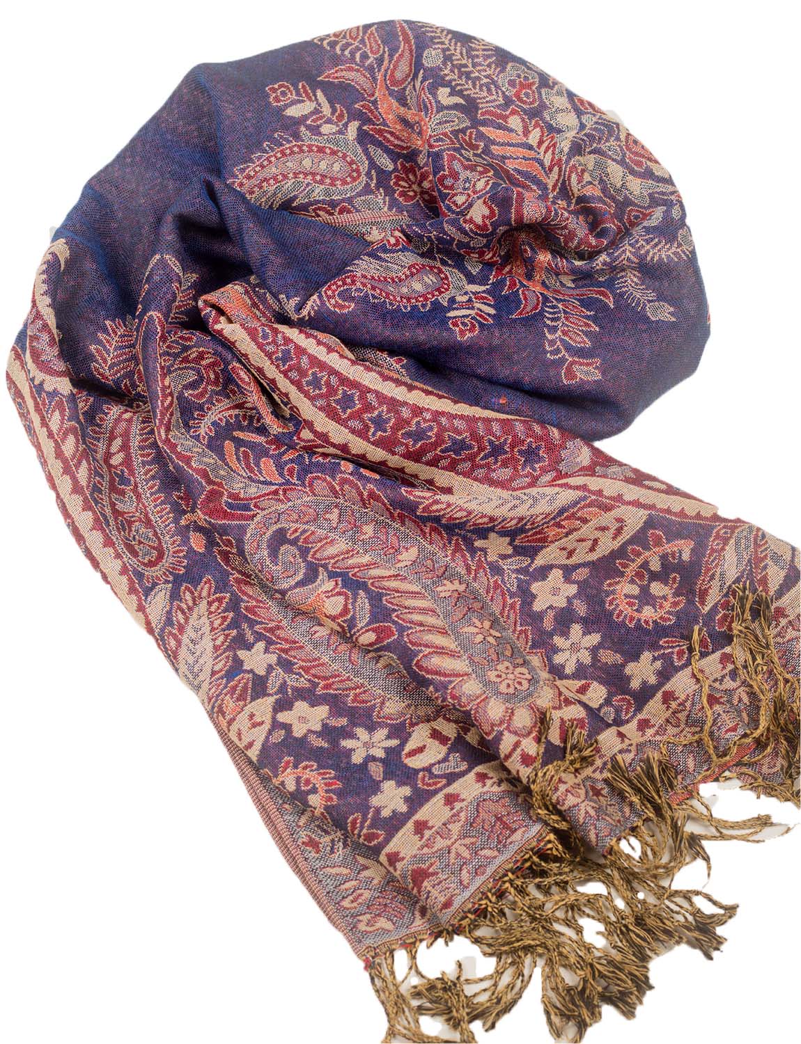 Women's Flower Shawl Tassels Lightweight Embroidered Fashion Scarf