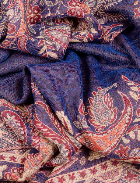 Women's Fashion Scarfs Flower Shawl Tassels Lightweight Embroidered Scarf