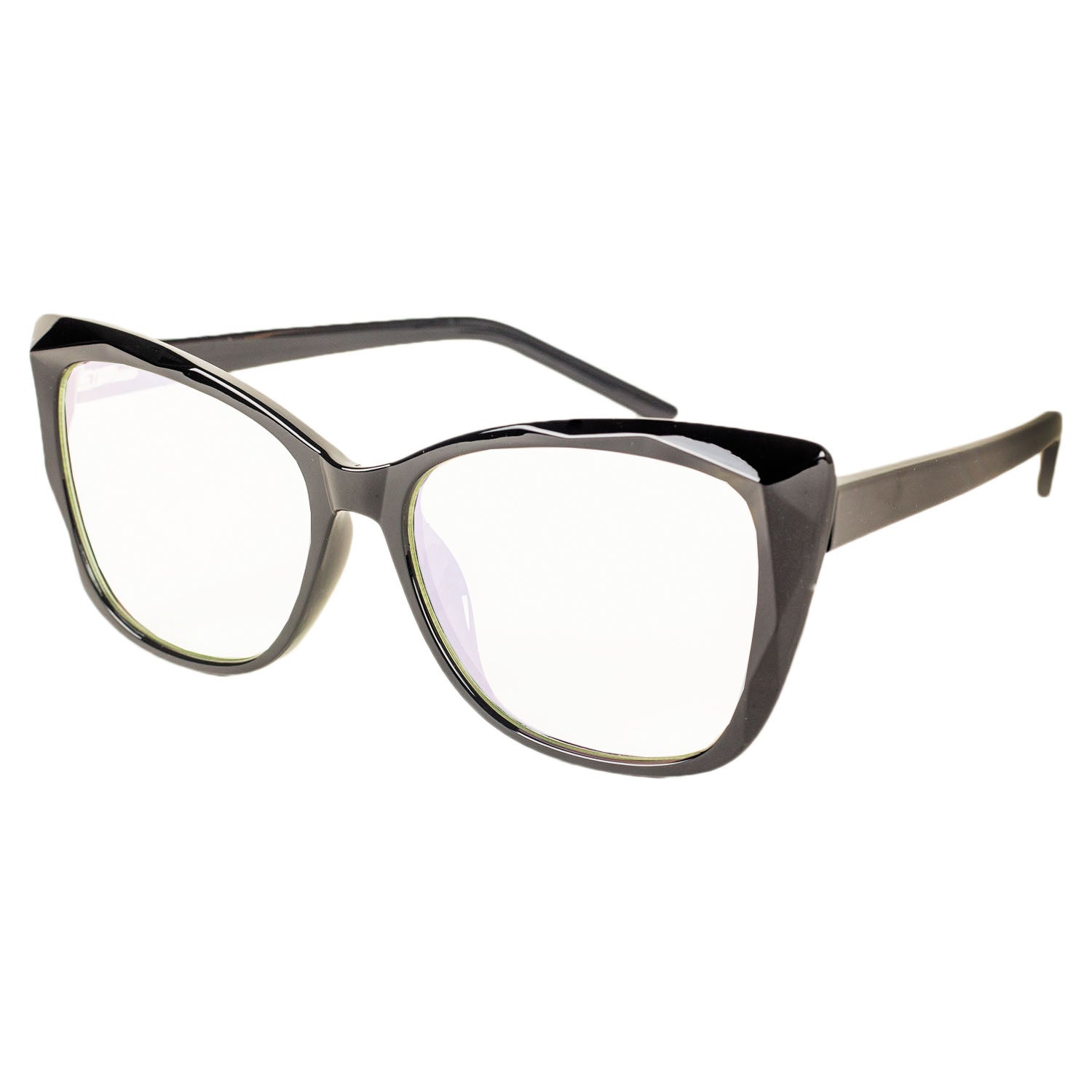 Women's Classic Black Leopard Cat Eye Glasses Ladies Clear Lens Eyeglasses