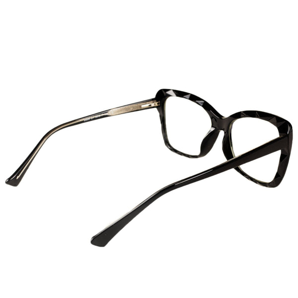 Women's Retro Cat Eye Black Leopard Fashion Clear Lens Classic Eyeglasses