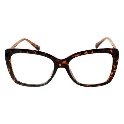 iB-iP Women's Retro Cat Eye Black Leopard Fashion Clear Lens Classic Eyeglasses