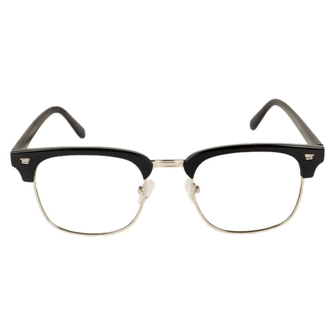 iB-iP Women's Retro Semi-rimless Classical Fashion Eyewear Clear Lens Eyeglasses