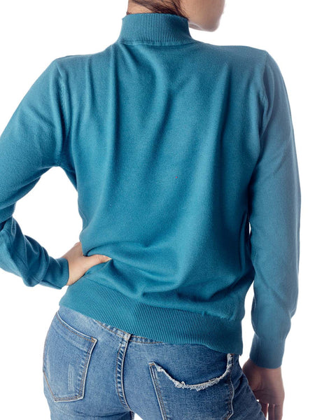 Women's Turtleneck Jumpers Long Sleeve Knitwear Tops Pullover Sweater