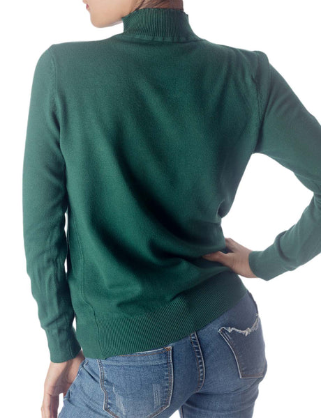 Women's Turtleneck Jumpers Long Sleeve Knitwear Tops Pullover Sweater