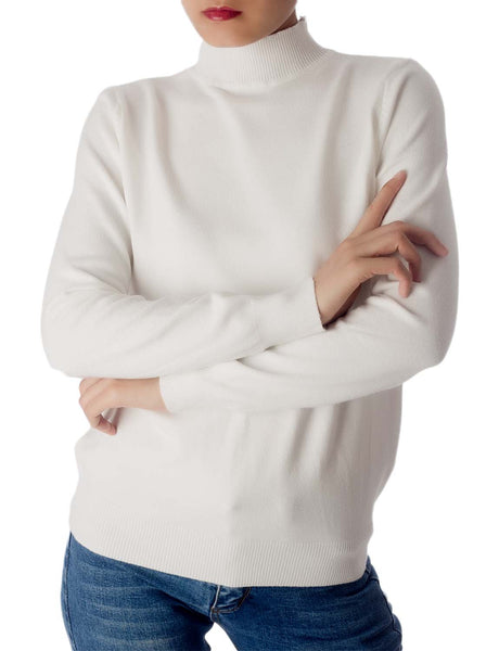 Women's Pullover Sweater Turtleneck Jumpers Women Cozy Smart Knitwear Tops