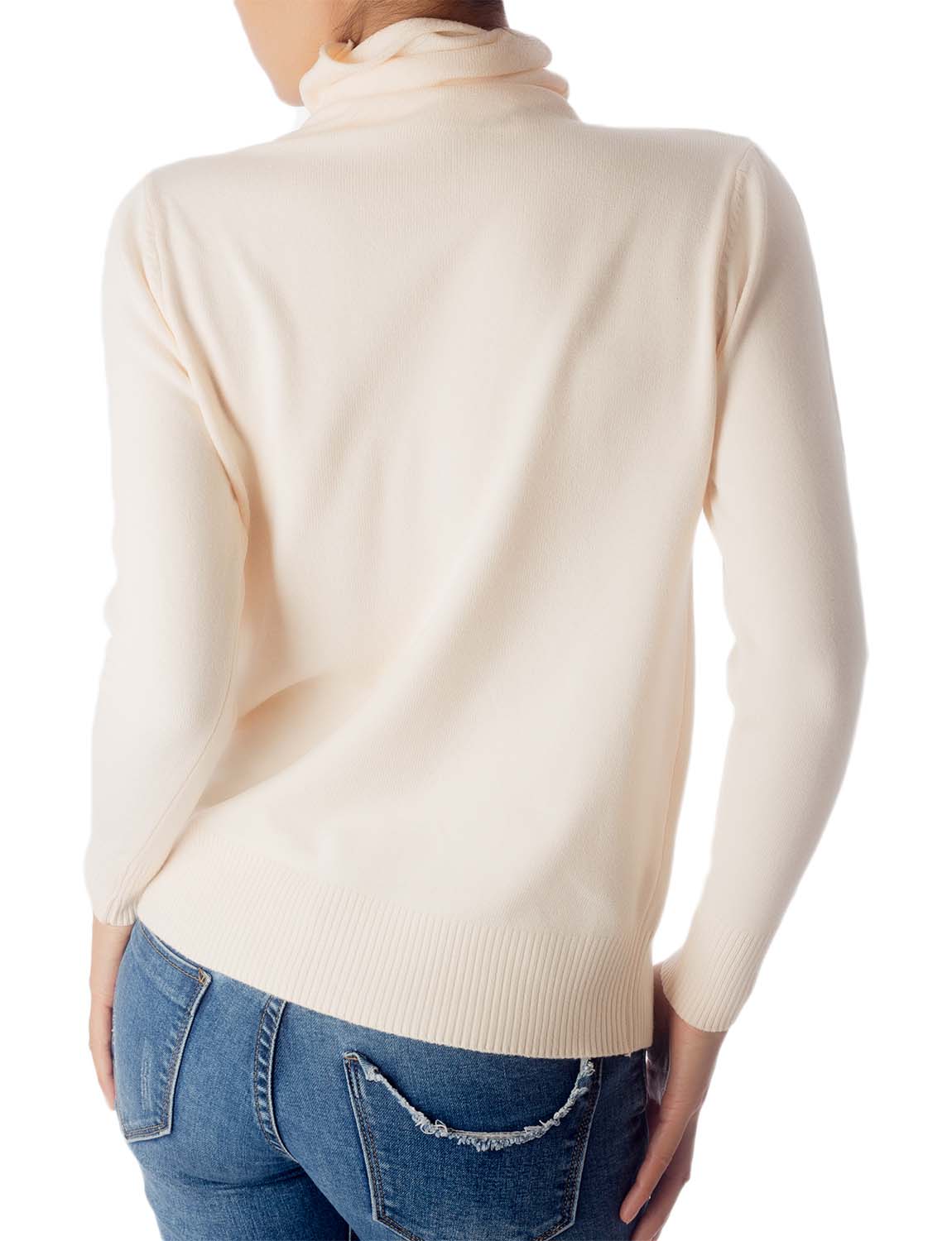 Women's Solid Color Lightweight Turtle Neck Tops Fashion Pullover Sweater