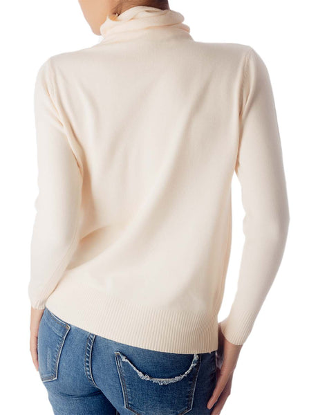 Women's Solid Color Lightweight Turtle Neck Tops Fashion Pullover Sweater
