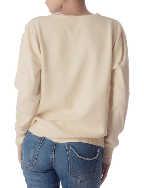 Women's Fashion Button V-neck Sweater Ladys Lightweight Cardigan