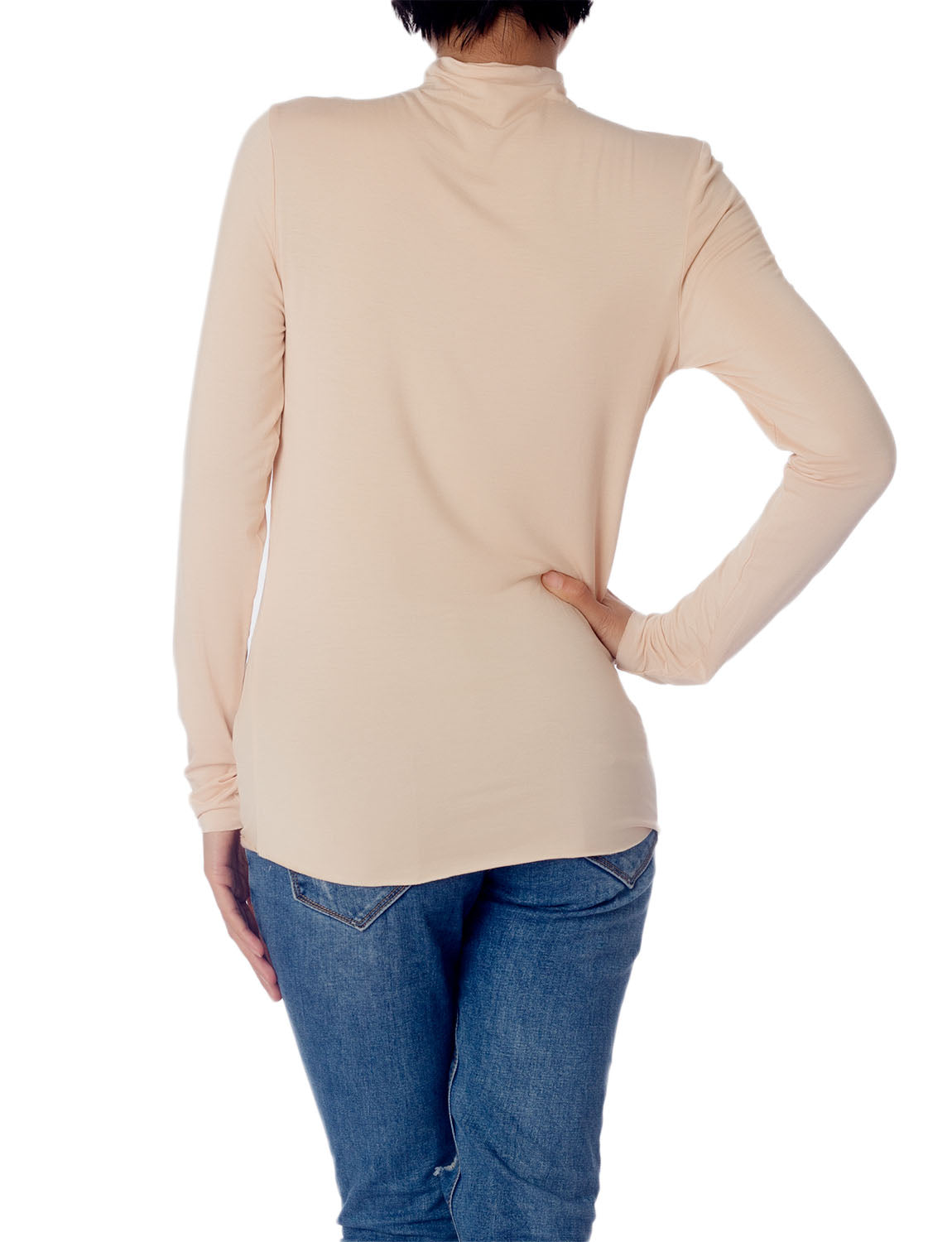 Women's Tops Turtleneck Slim Fit Long Sleeve High Neck Cozy Silky Henley